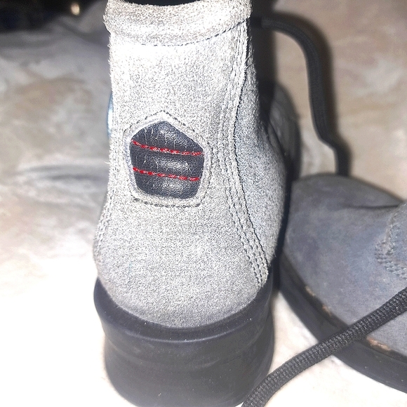 Diesel Gray Suede Boots